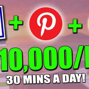 EASIEST Way To Make Money On Pinterest With CLICKBANK & GOOGLE = $500/Day (Pinterest Tutorial)