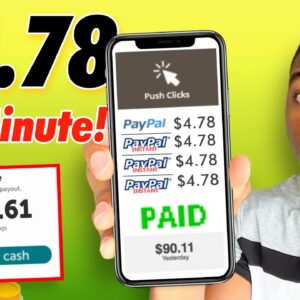 Earn $4.78 Per MINUTE Clicking FREE Links! *No Limit* (Make Money Online)