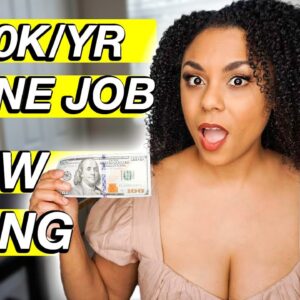 NEW Online Jobs And Remote Jobs! $100K Job Available Now!