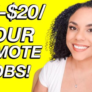Work From Home Remote Jobs! ($20/Hour)